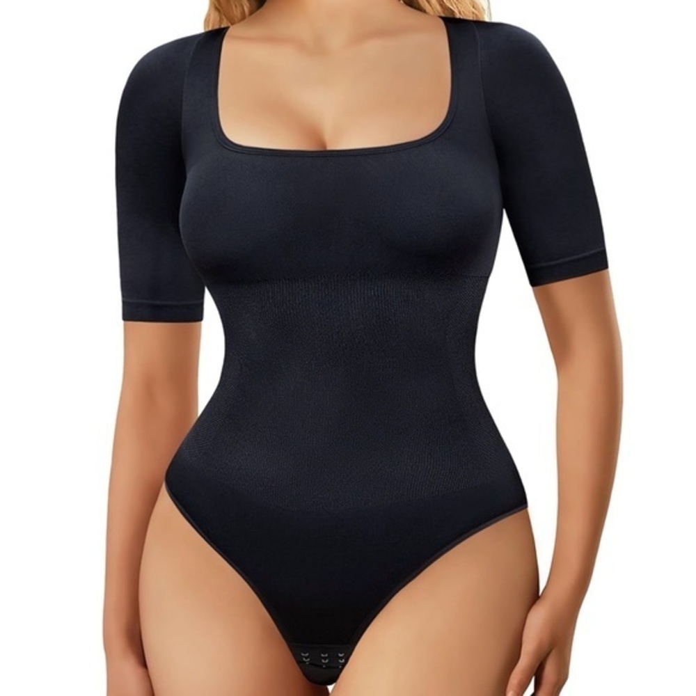 Gotoly Shapewear Slimming Tummy Control Short Sleeved Bodysuit Womens Size S